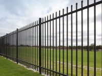 Steel Fence – Spear Picket Top and Flat Top